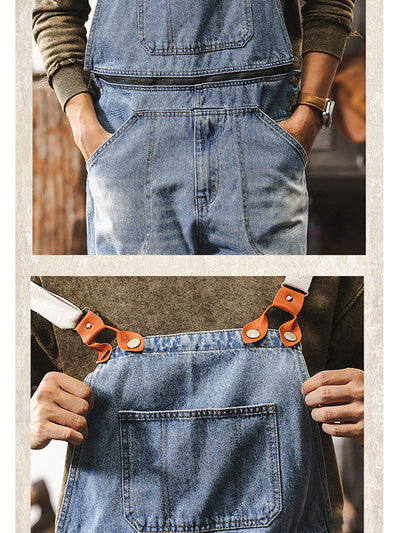 Men's Classic Workwear Denim Overalls