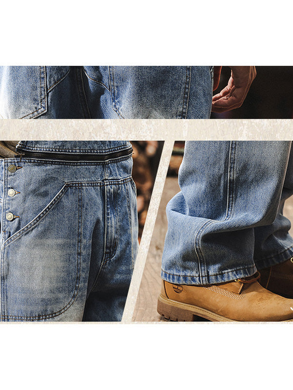 Men's Classic Workwear Denim Overalls
