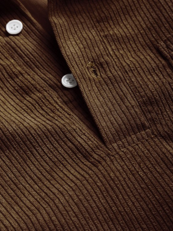 WEXFORD – Men’s Half-Button Corduroy Long Sleeve Shirt