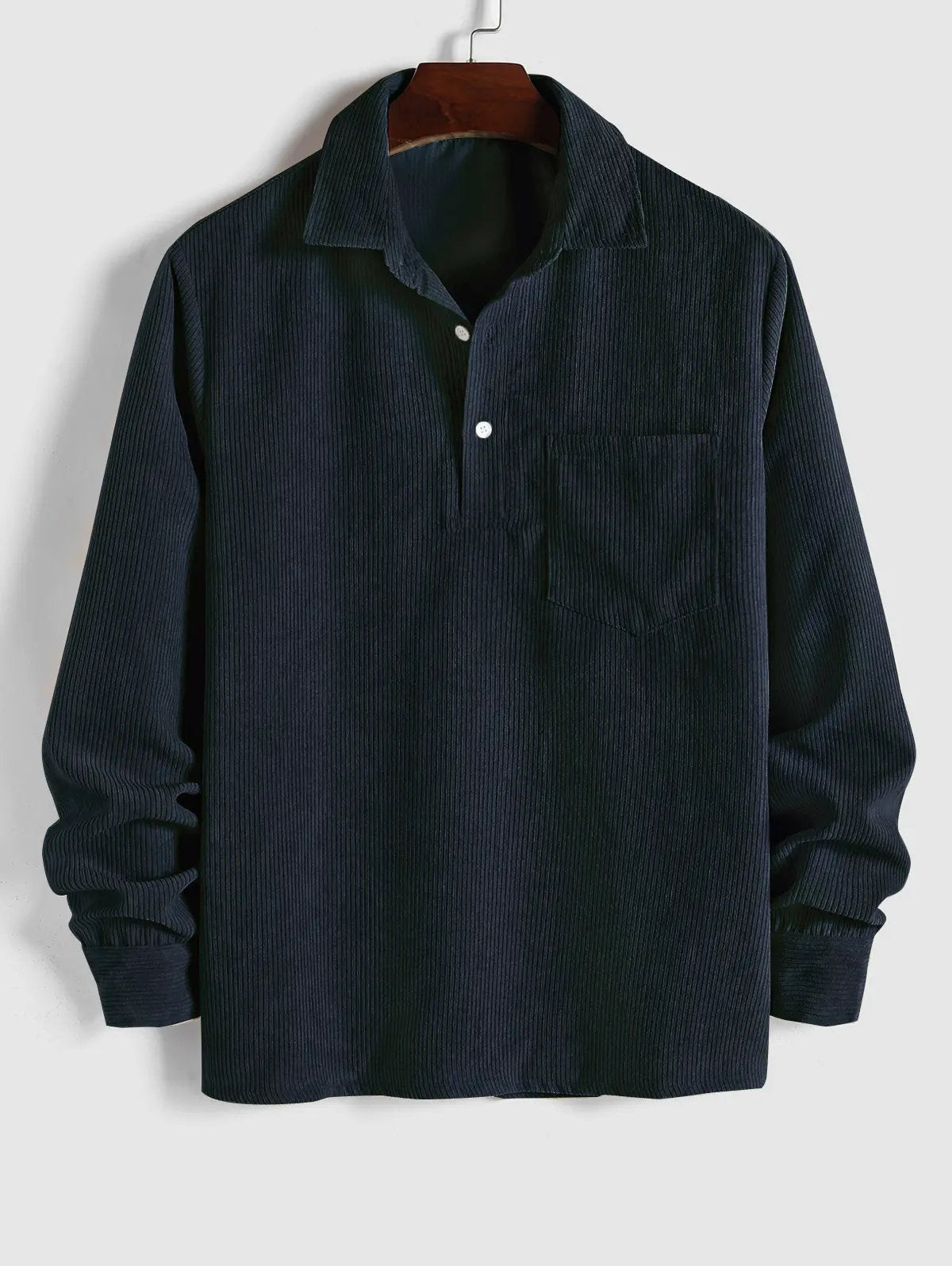 WEXFORD – Men’s Half-Button Corduroy Long Sleeve Shirt