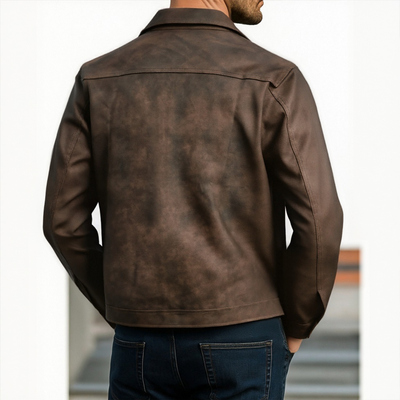 COREN – Men’s Zipper Leather Jacket