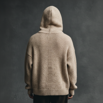 DORIC – Men’s Classic Hooded Knit Sweater