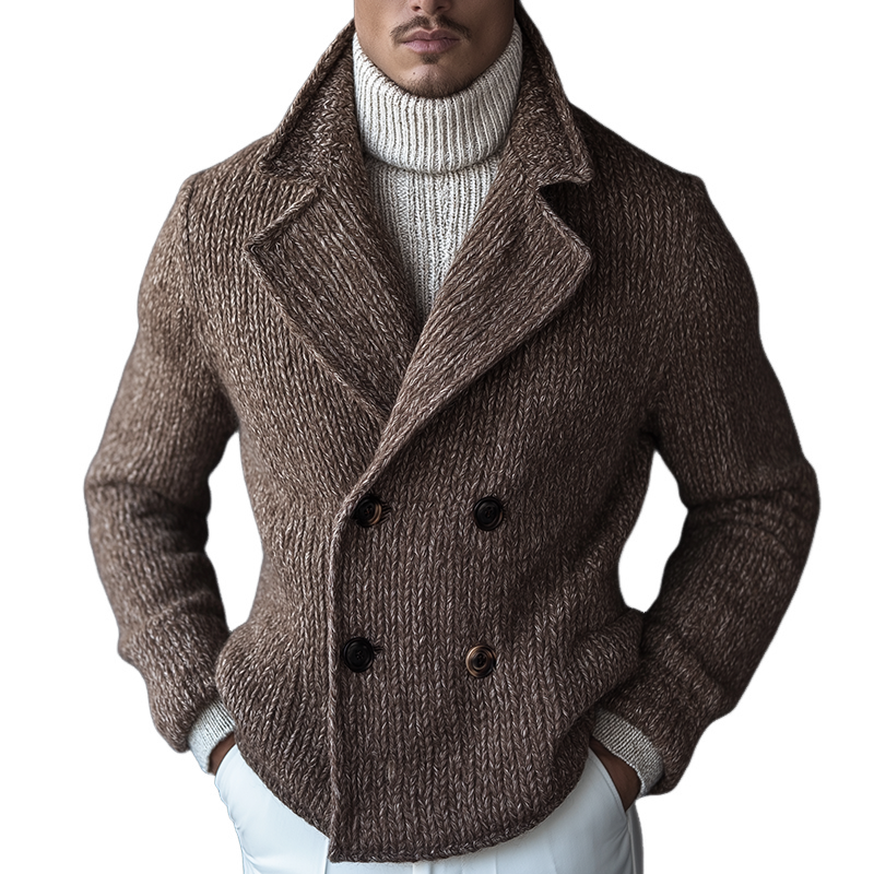 HAYDEN – Men’s Vintage Knit Double-Breasted Jacket
