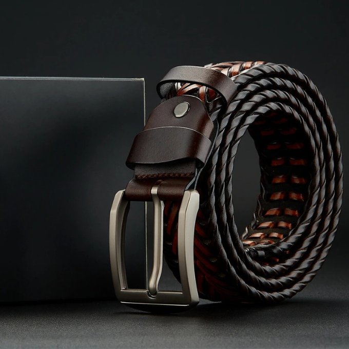 DARROW – Men’s Woven Cowhide Leather Belt