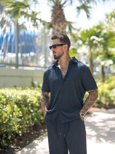 TALEN – Men’s Casual Shirt & Shorts Set