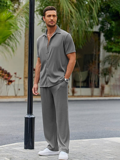 TALEN – Men’s Casual Shirt & Shorts Set