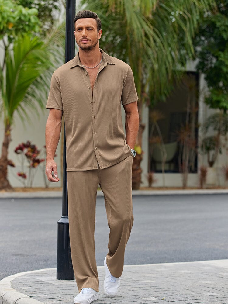 TALEN – Men’s Casual Shirt & Shorts Set