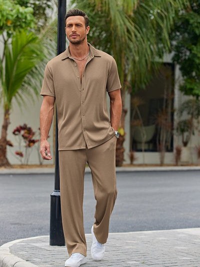 TALEN – Men’s Casual Shirt & Shorts Set