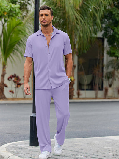 TALEN – Men’s Casual Shirt & Shorts Set