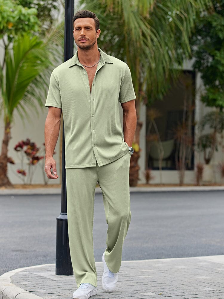 TALEN – Men’s Casual Shirt & Shorts Set