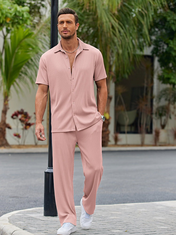 TALEN – Men’s Casual Shirt & Shorts Set