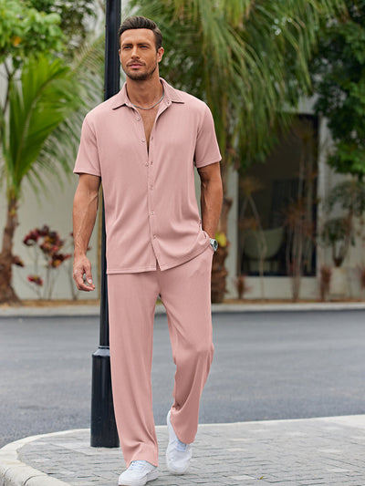 TALEN – Men’s Casual Shirt & Shorts Set