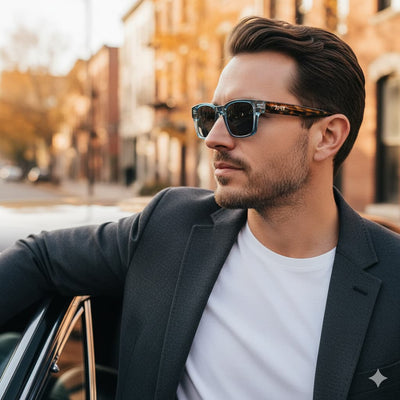 WRAITH – Men’s Polarized Two-Tone Square Sunglasses