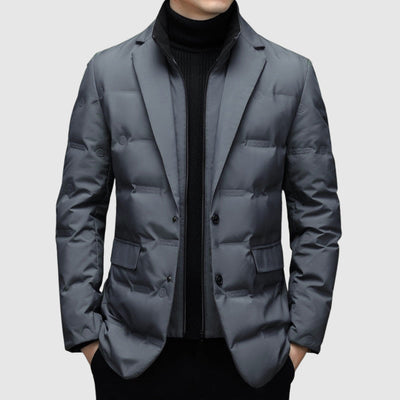 WEIR – Men’s Quilted Blazer-Style Puffer Jacket