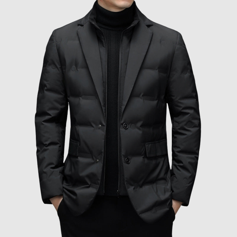 WEIR – Men’s Quilted Blazer-Style Puffer Jacket