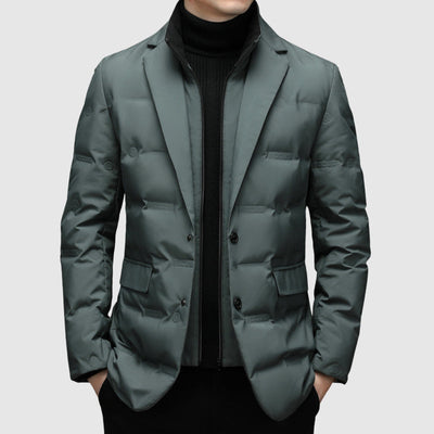 WEIR – Men’s Quilted Blazer-Style Puffer Jacket