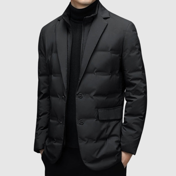WEIR – Men’s Quilted Blazer-Style Puffer Jacket