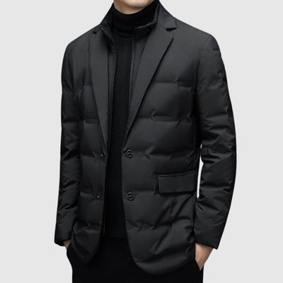 WEIR – Men’s Quilted Blazer-Style Puffer Jacket