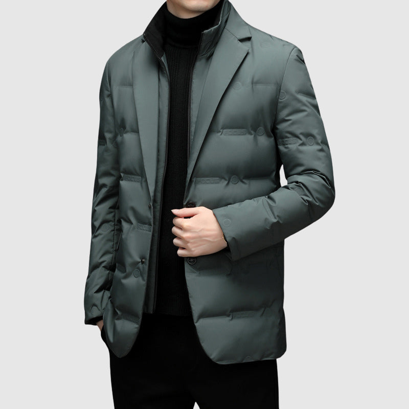 WEIR – Men’s Quilted Blazer-Style Puffer Jacket