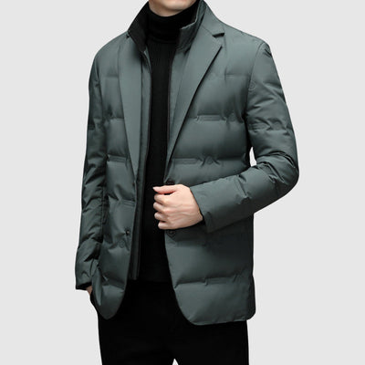 WEIR – Men’s Quilted Blazer-Style Puffer Jacket
