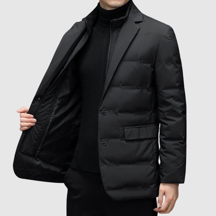 WEIR – Men’s Quilted Blazer-Style Puffer Jacket