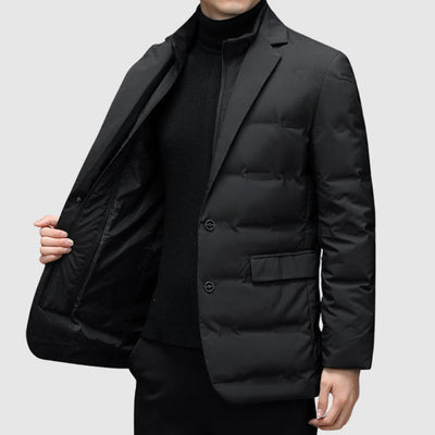 WEIR – Men’s Quilted Blazer-Style Puffer Jacket