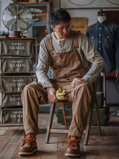 Sloppy Canvas Overalls