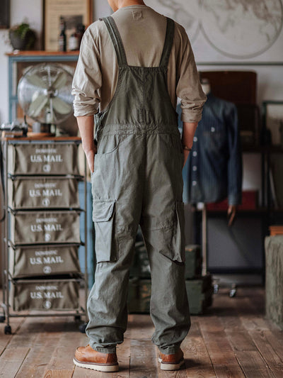 Sloppy Canvas Overalls