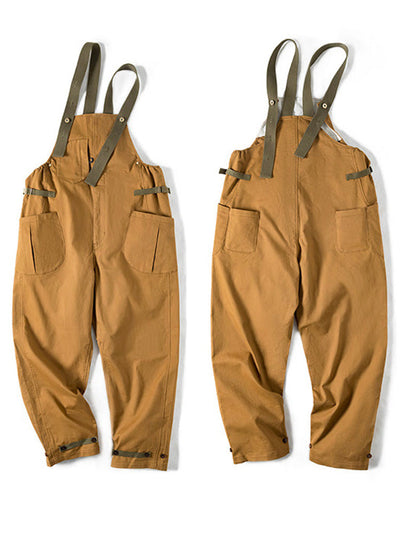 Men's Loose Stretch Overalls with Unique Pocket