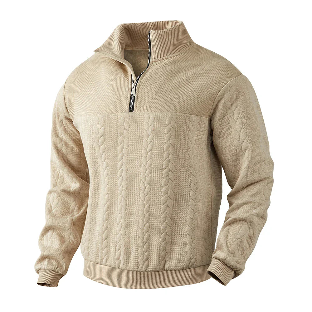 ROWEN – Men’s Premium Quarter-Zip Sweatshirt