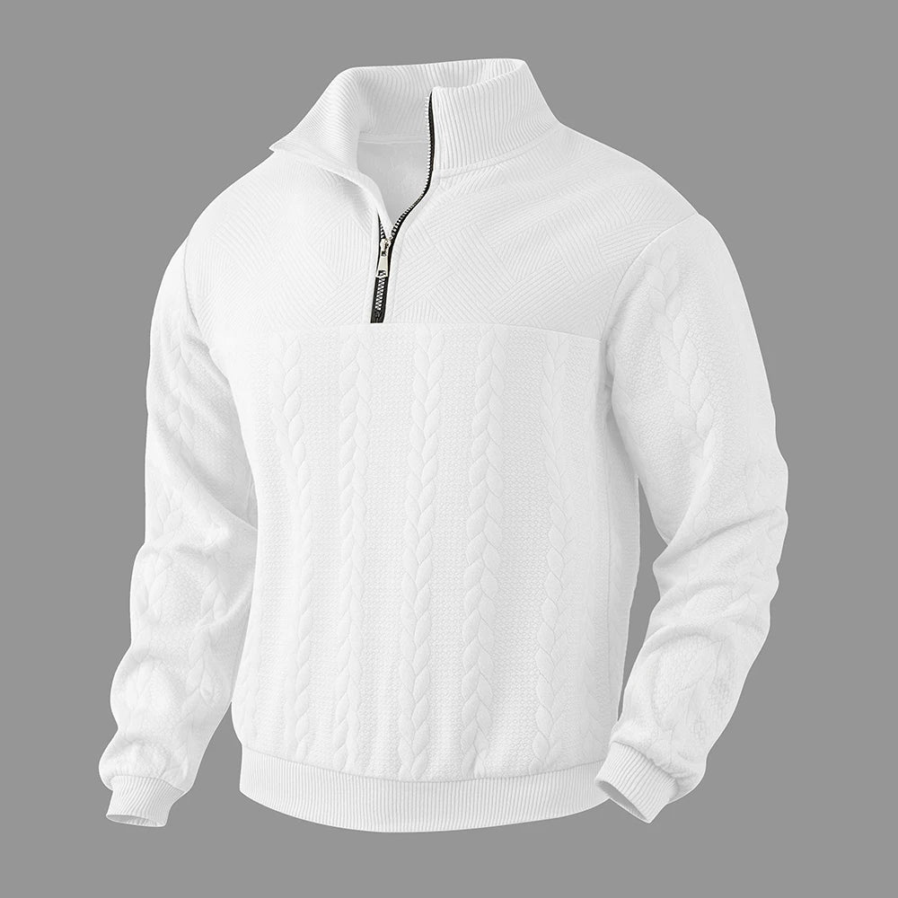 ROWEN – Men’s Premium Quarter-Zip Sweatshirt