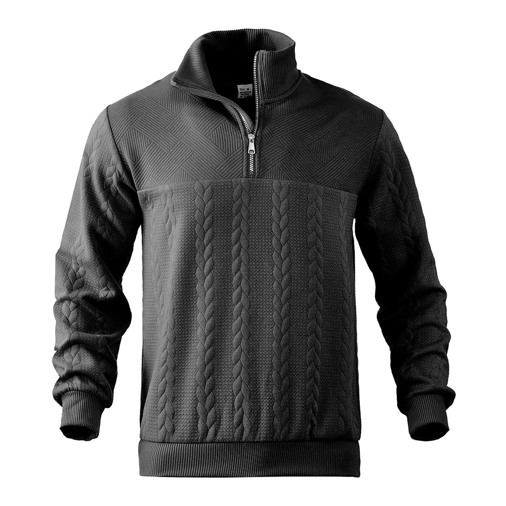 ROWEN – Men’s Premium Quarter-Zip Sweatshirt