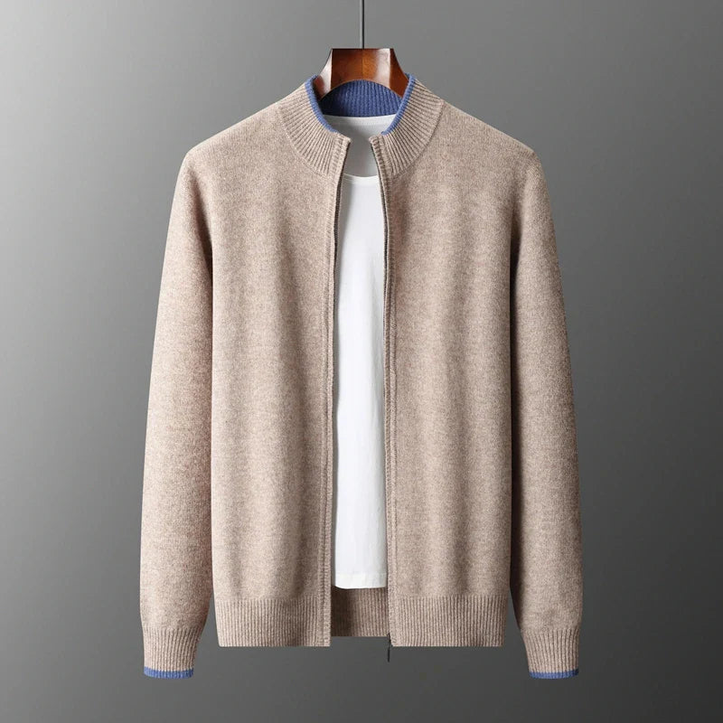 WYATT – Men’s Cashmere Zip Knit Jacket