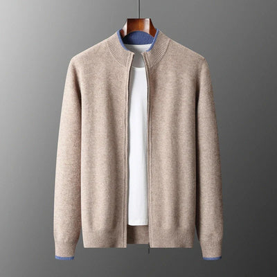 WYATT – Men’s Cashmere Zip Knit Jacket