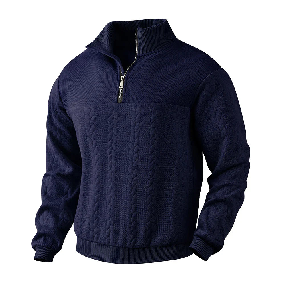 ROWEN – Men’s Premium Quarter-Zip Sweatshirt