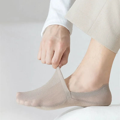 WALDRIC – Men’s Invisible Breathable Anti-Slip Socks (Pack of 6)