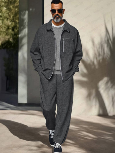 DARVIN – Men’s Elegant Leisure Jacket & Pants Set
