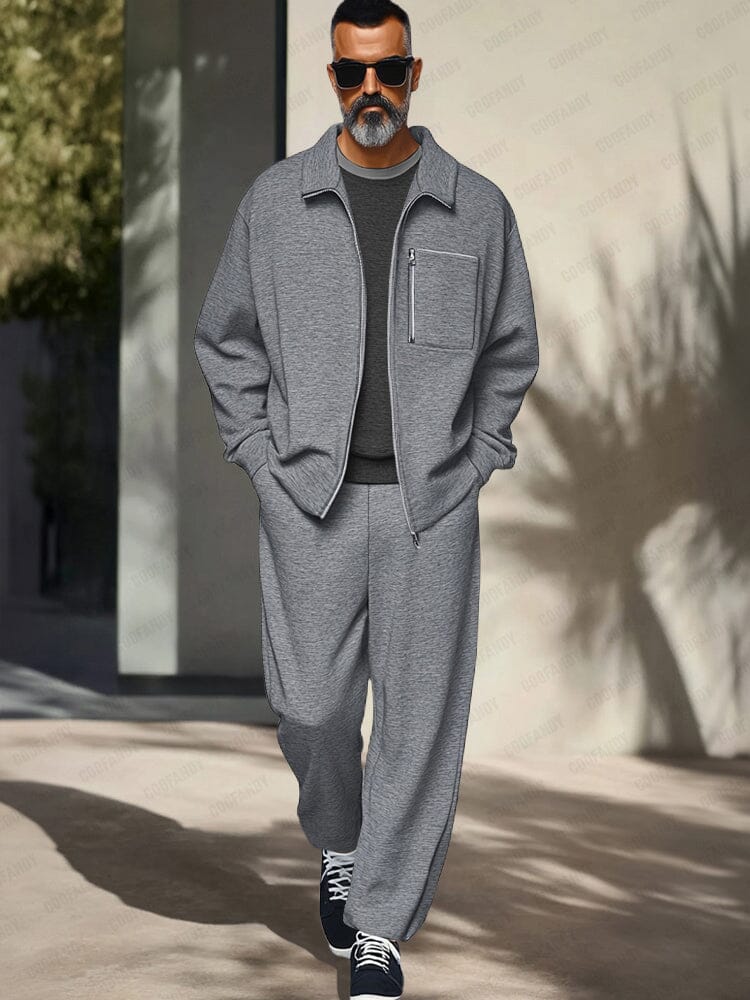 DARVIN – Men’s Elegant Leisure Jacket & Pants Set
