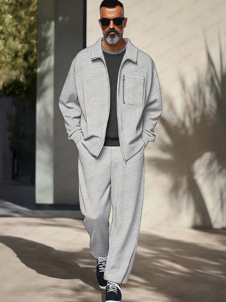 DARVIN – Men’s Elegant Leisure Jacket & Pants Set