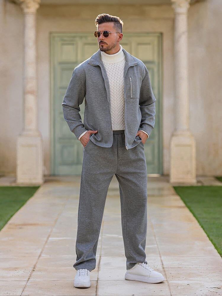 DARVIN – Men’s Elegant Leisure Jacket & Pants Set