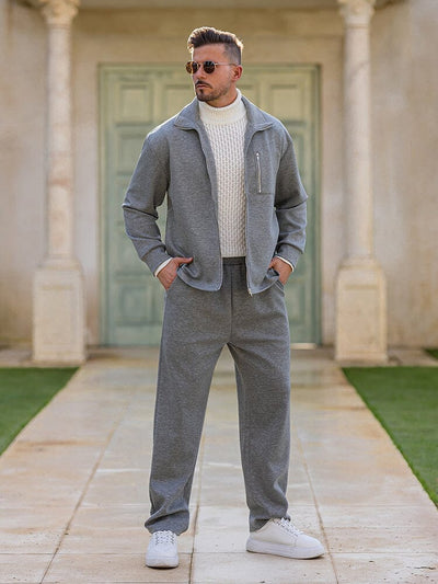 DARVIN – Men’s Elegant Leisure Jacket & Pants Set