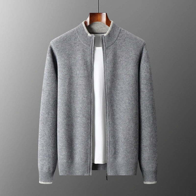 WYATT – Men’s Cashmere Zip Knit Jacket