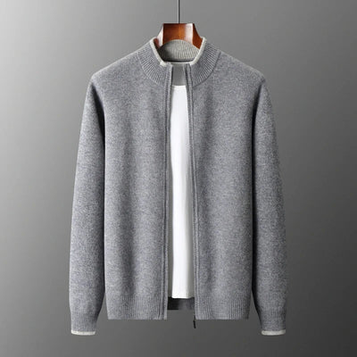 WYATT – Men’s Cashmere Zip Knit Jacket