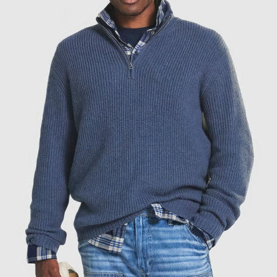 Finn | Elegant sweater with zip collar