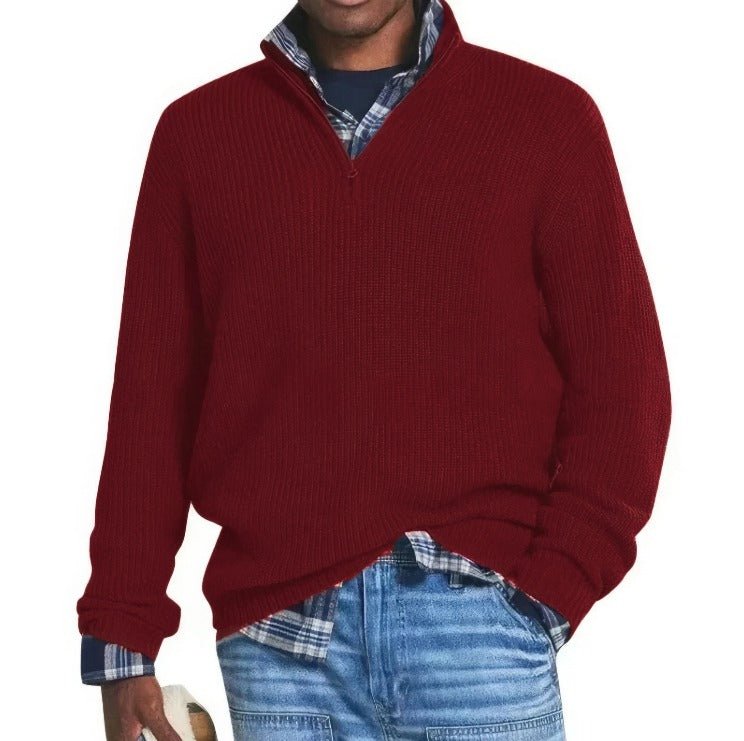 Finn | Elegant sweater with zip collar