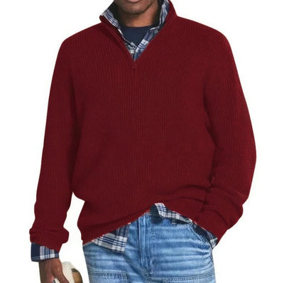 Finn | Elegant sweater with zip collar