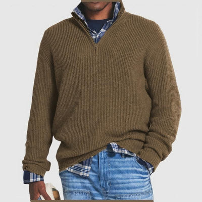 Finn | Elegant sweater with zip collar
