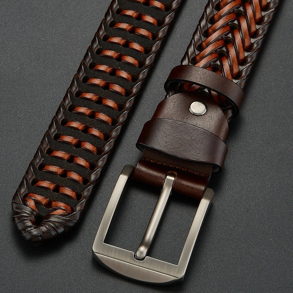 DARROW – Men’s Woven Cowhide Leather Belt