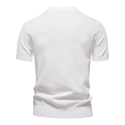 LOREN – Men’s Mesh Textured Polo Shirt